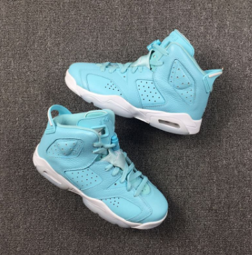 2017 Air Jordan 6 GS Still Blue Shoes